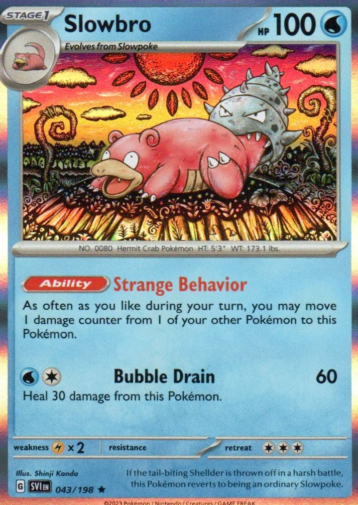 Slowbro Rare SV01: Scarlet & Violet Base Set 043/198 NM