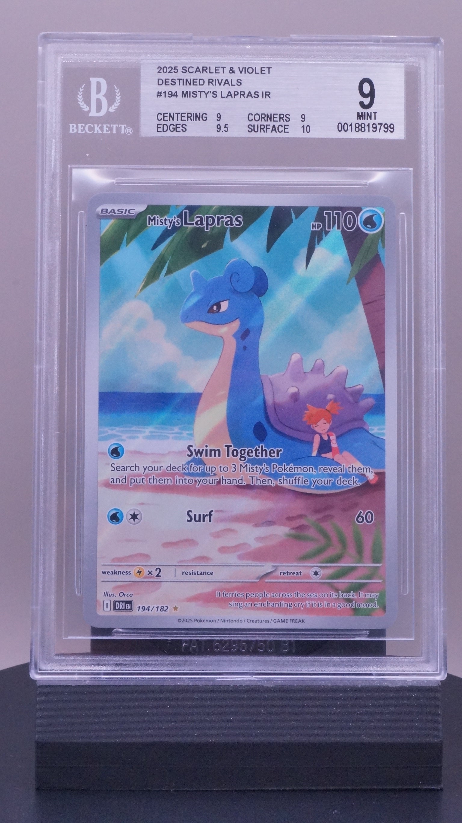 MISTY'S LAPRAS - DESTINED RIVALS 194/182 (GRADED)