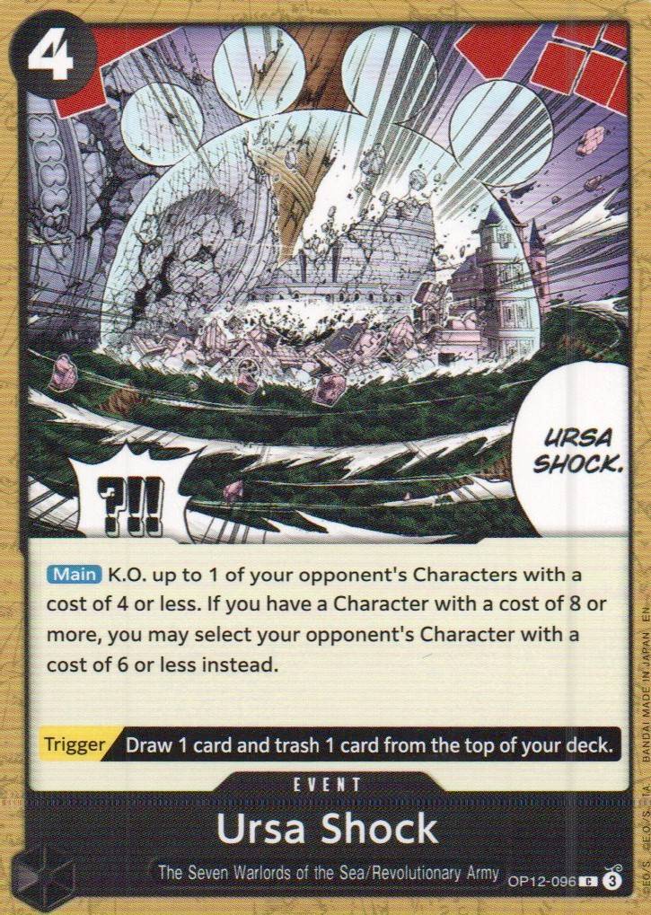 Ursa Shock C Legacy of the Master Release Event Cards OP12-096 NM
