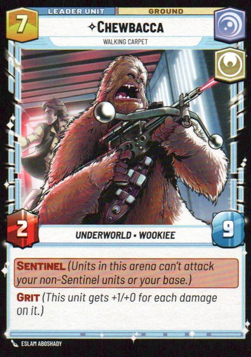 Chewbacca - Walking Carpet Common Spark of Rebellion 003/252 NM (Back)