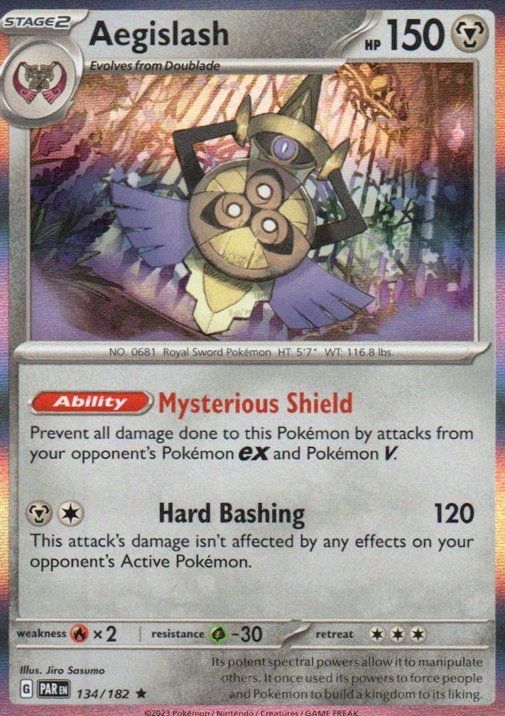 Aegislash - Rare SV04: Paradox Rift 134/182 NM