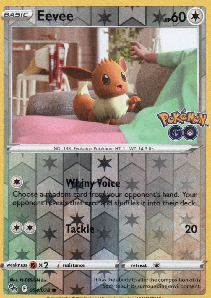 Eevee Common Pokemon GO 054/078 NM