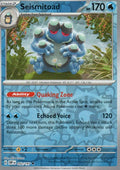 Seismitoad Uncommon SV03: Obsidian Flames 052/197 NM