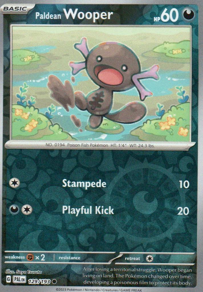 Paldean Wooper - Common SV02: Paldea Evolved 129/193 NM