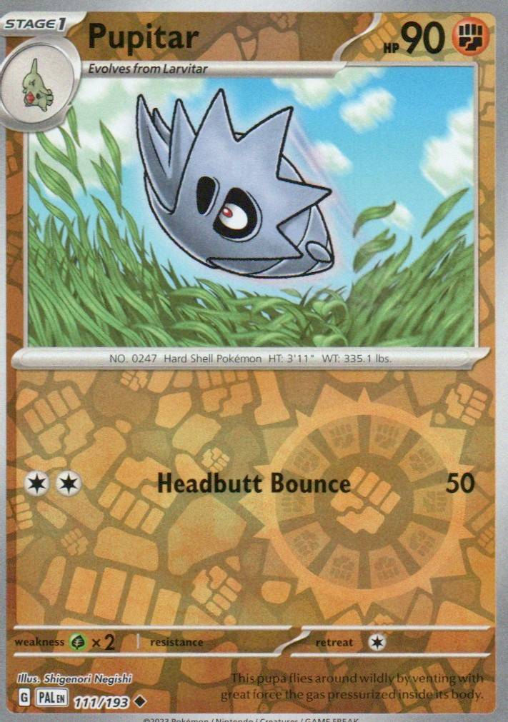 Pupitar Uncommon SV02: Paldea Evolved 111/193 NM