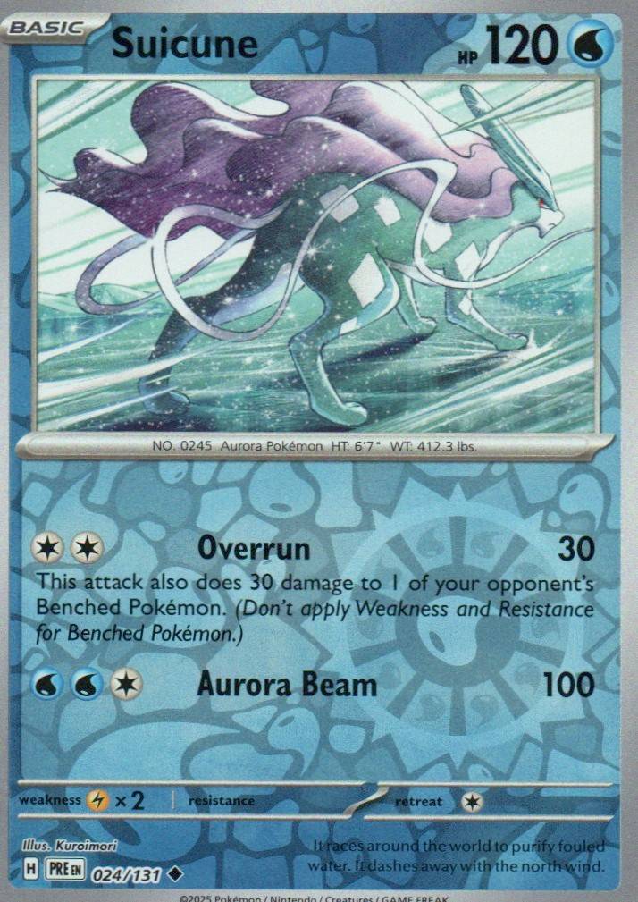 Suicune Uncommon SV: Prismatic Evolutions 024/131 NM
