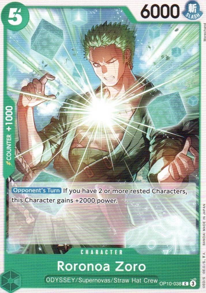 Roronoa Zoro (038) C Royal Blood OP10-038 NM