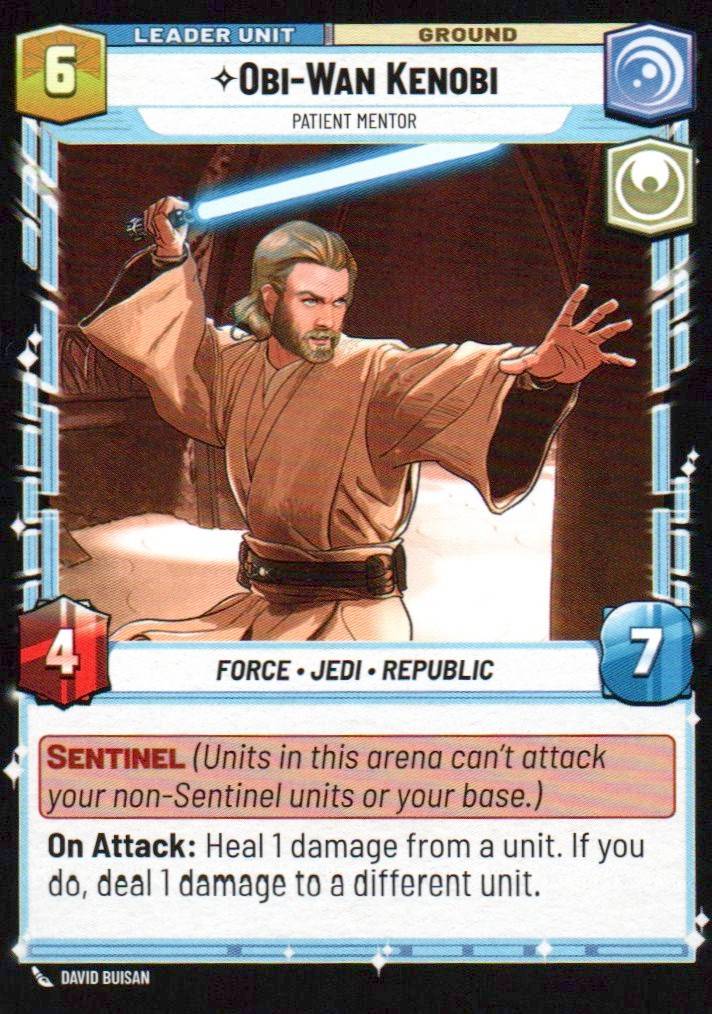 Obi-Wan Kenobi - Patient Mentor Common Twilight of the Republic 003/257 NM (Back)