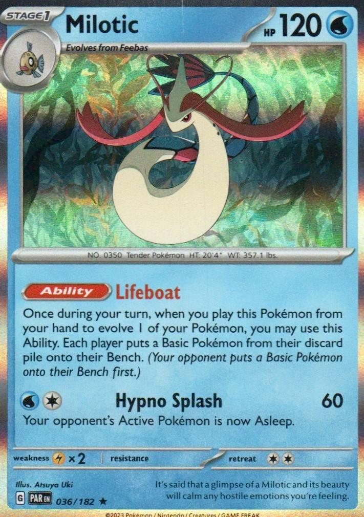 Milotic Rare SV04: Paradox Rift 036/182 NM
