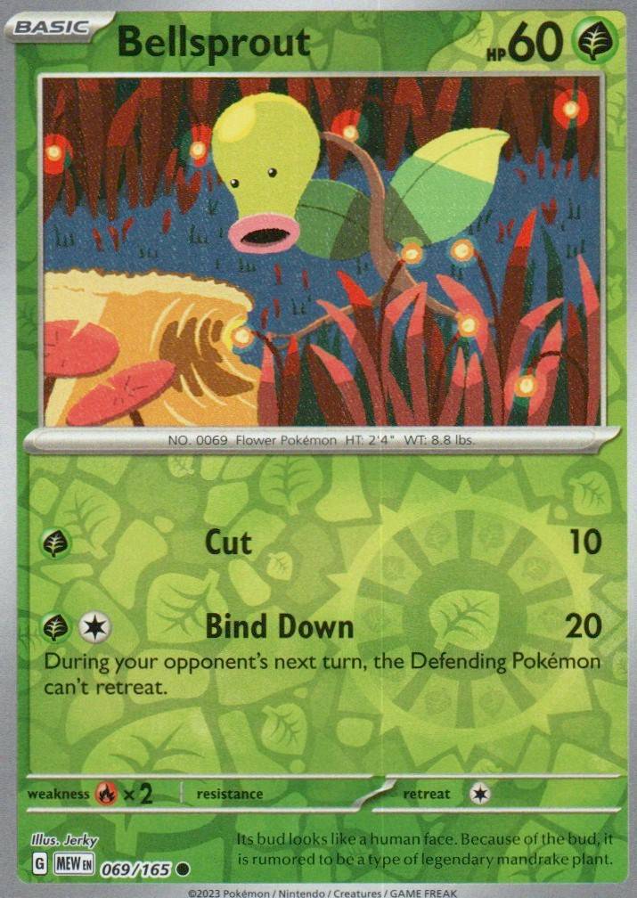 Bellsprout Common SV: Scarlet & Violet 151 069/165 NM