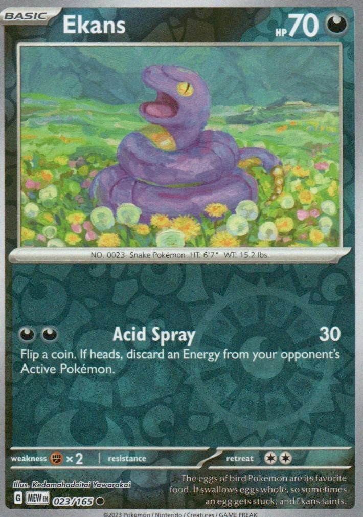 Ekans Common SV: Scarlet & Violet 151 023/165 NM