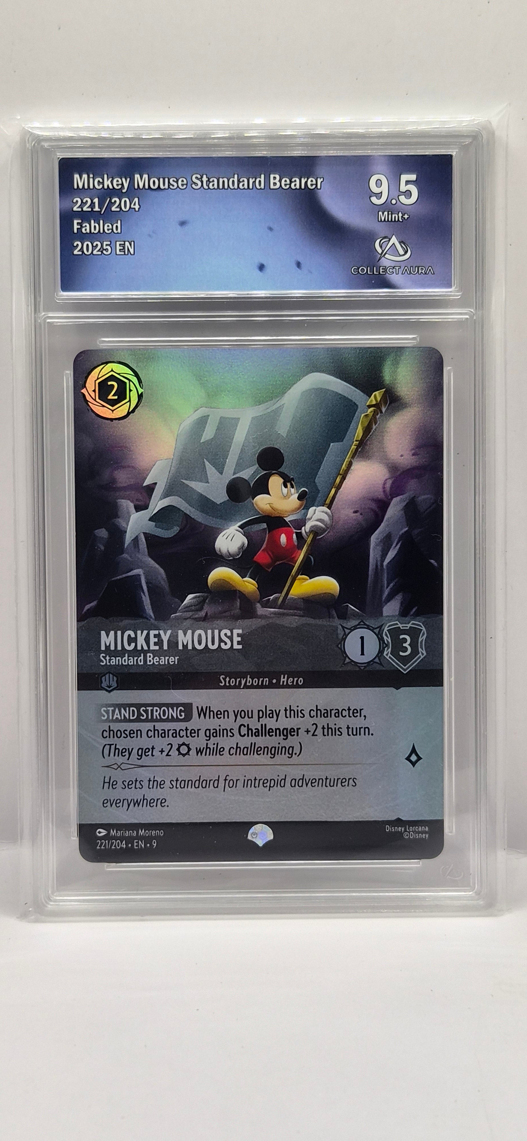 Mickey Mouse Standard Bearer 221/04 Fabled Graded