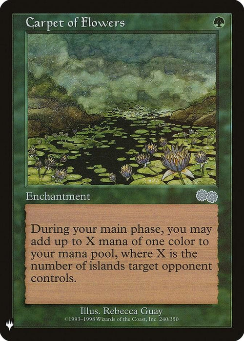 Carpet of Flowers U The List Reprints 240 NM