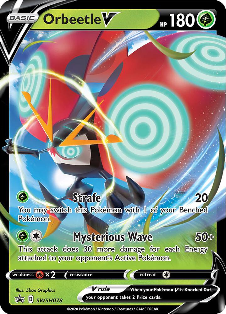 Orbeetle V Promo SWSH: Sword & Shield Promo Cards SWSH078 NM (Back)