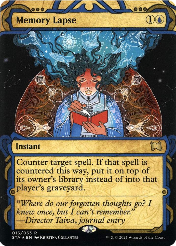Memory Lapse (Foil Etched) R Strixhaven: Mystical Archives 16 NM (Back)