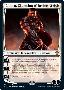 Gideon, Champion of Justice M Commander 2021 93 NM (Back)