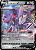 Genesect V Ultra Rare SWSH08: Fusion Strike 185/264 NM (Back)