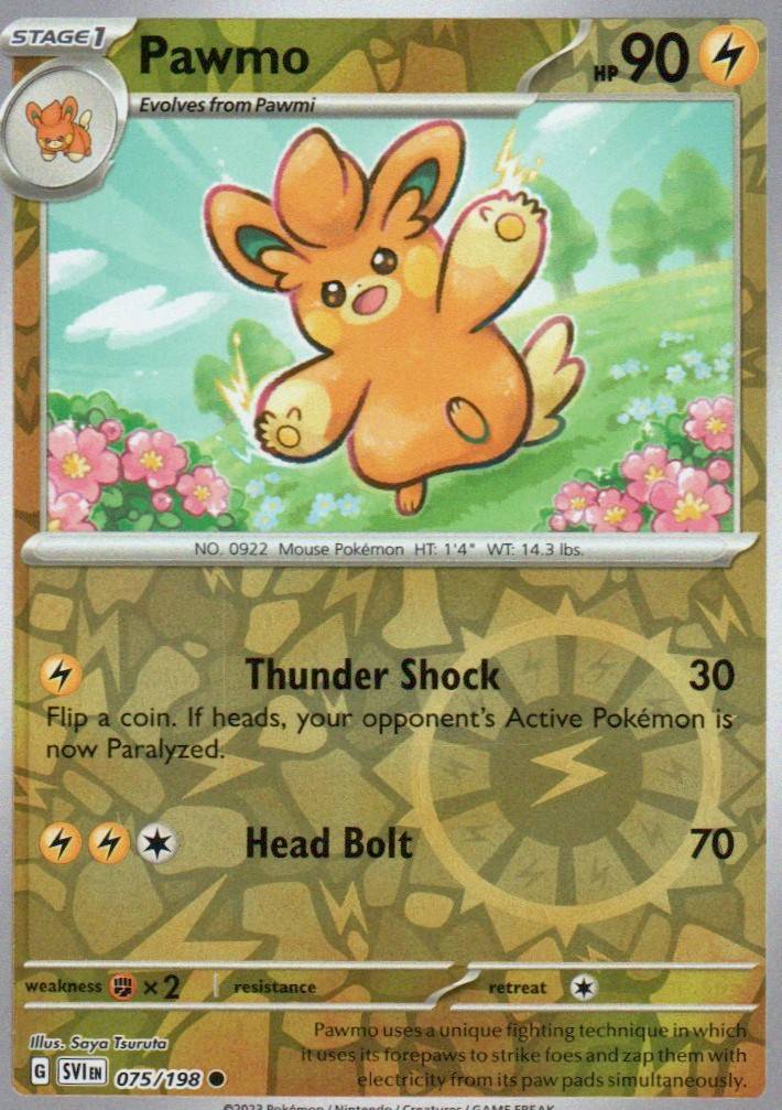Pawmo Common SV01: Scarlet & Violet Base Set 075/198 NM
