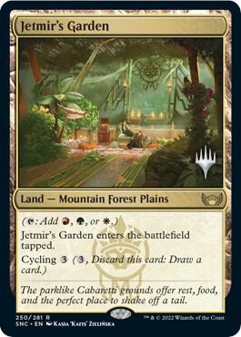 Jetmir's Garden R Promo Pack: Streets of New Capenna 250 NM (Back)