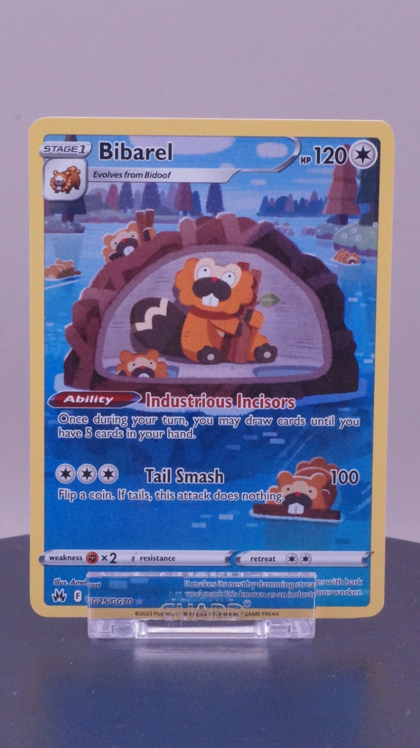 Bibarel Ultra Rare Crown Zenith: Galarian Gallery GG25/GG70 NM