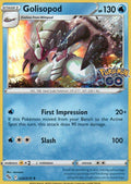 Golisopod Holo Rare Pokemon GO 026/078 NM