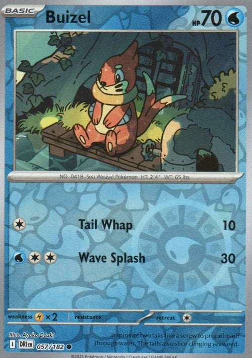 Buizel Common SV10: Destined Rivals 057/182 NM