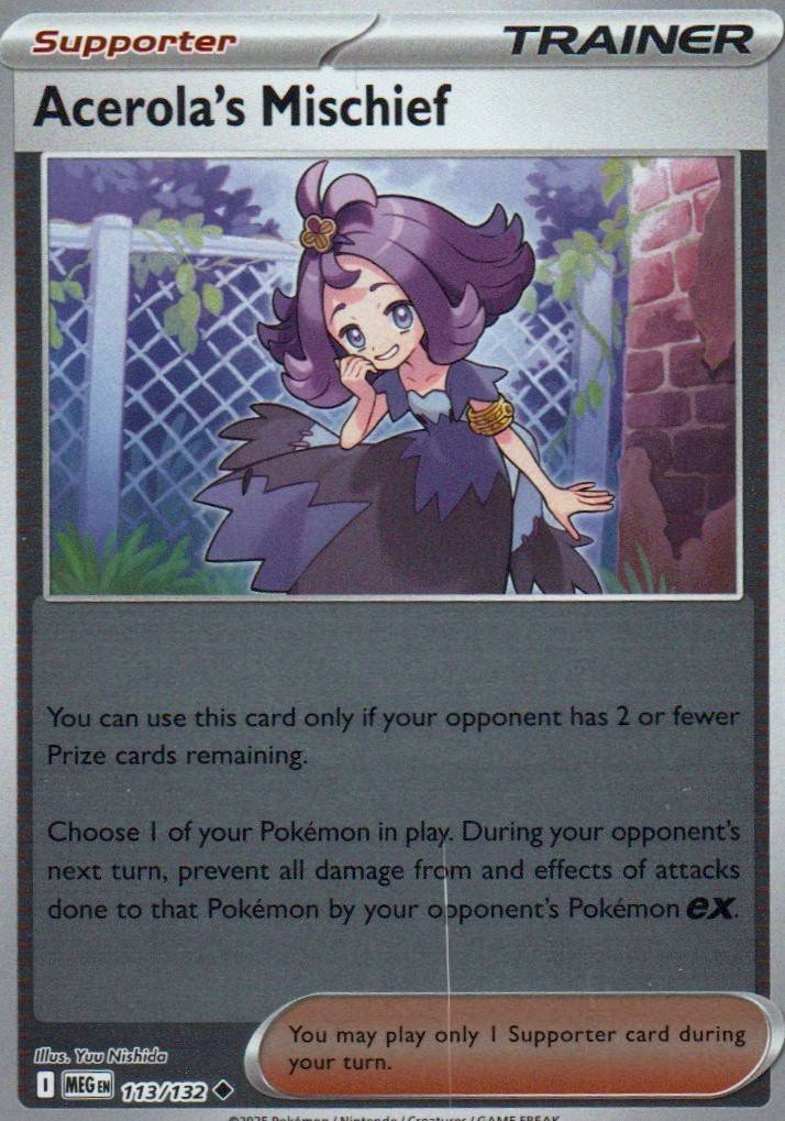 Acerola's Mischief Uncommon ME: Ascended Heroes 180/217 NM