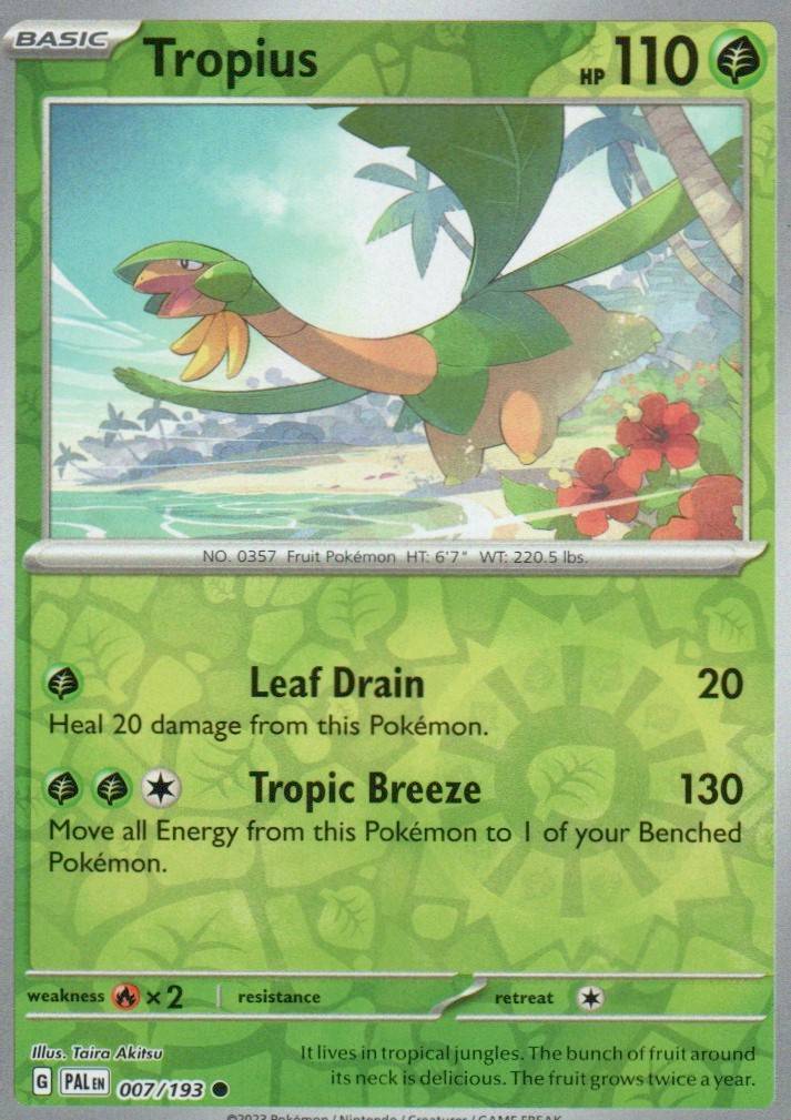 Tropius - Common SV02: Paldea Evolved 007/193 NM