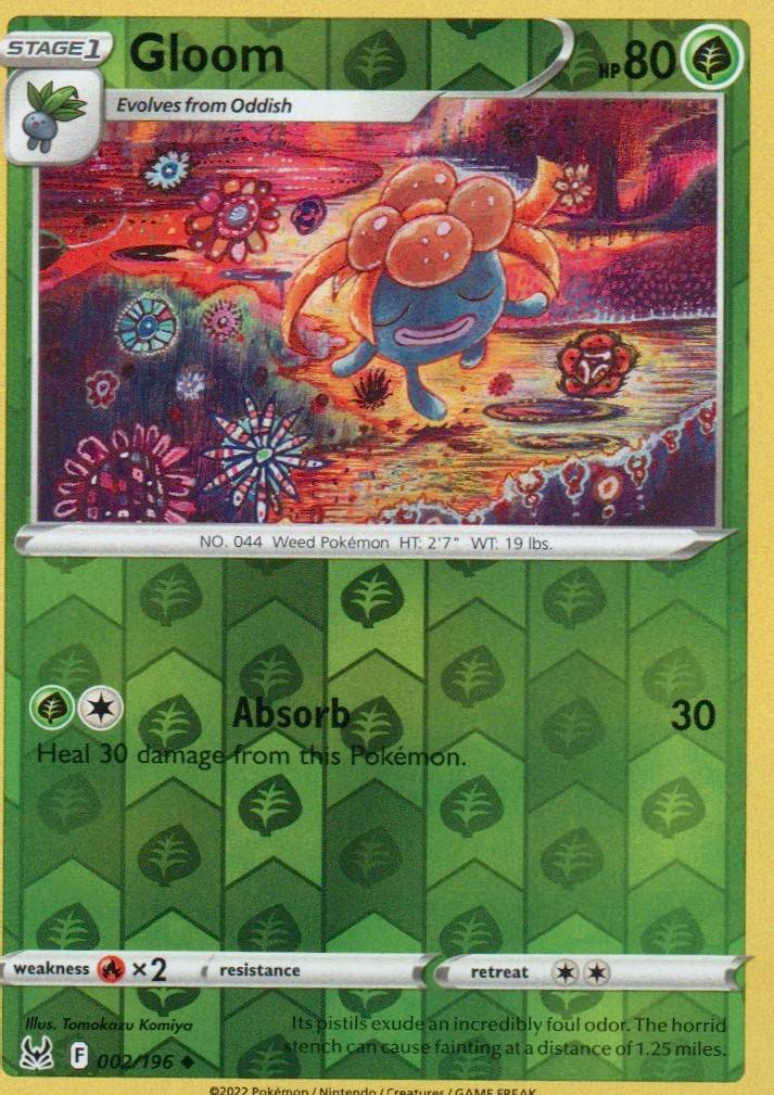 Gloom Uncommon SWSH11: Lost Origin 002/196 NM