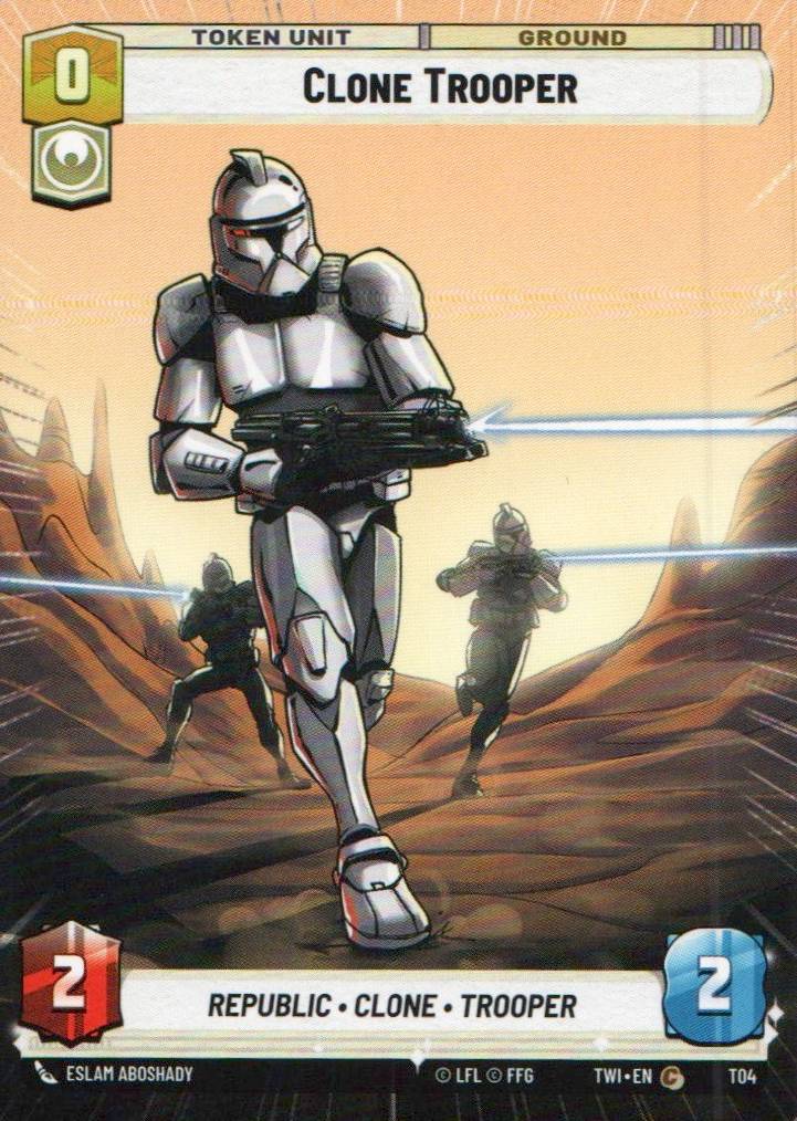 Lair of Grievous // Clone Trooper (Hyperspace) Common Twilight of the Republic 298 // T04 NM (Back)