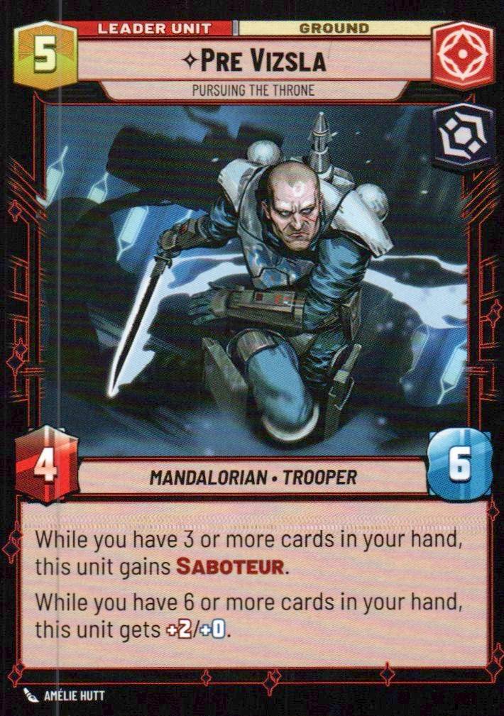 Pre Vizsla - Pursuing the Throne Rare Twilight of the Republic 010/257 NM (Back)