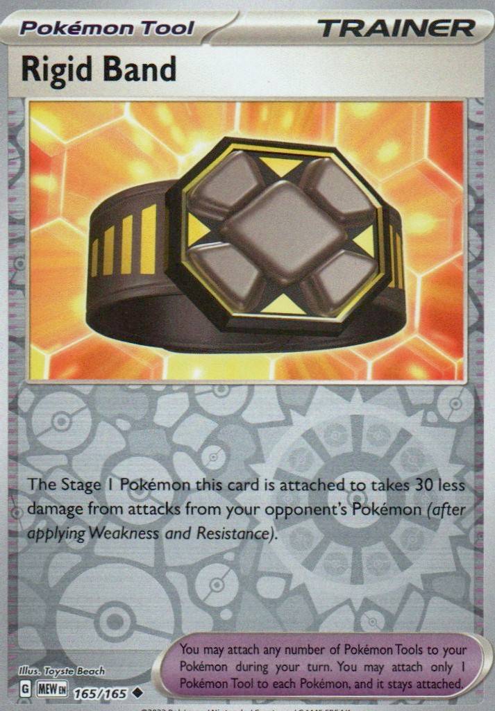 Rigid Band Uncommon SV: Scarlet & Violet 151 165/165 NM
