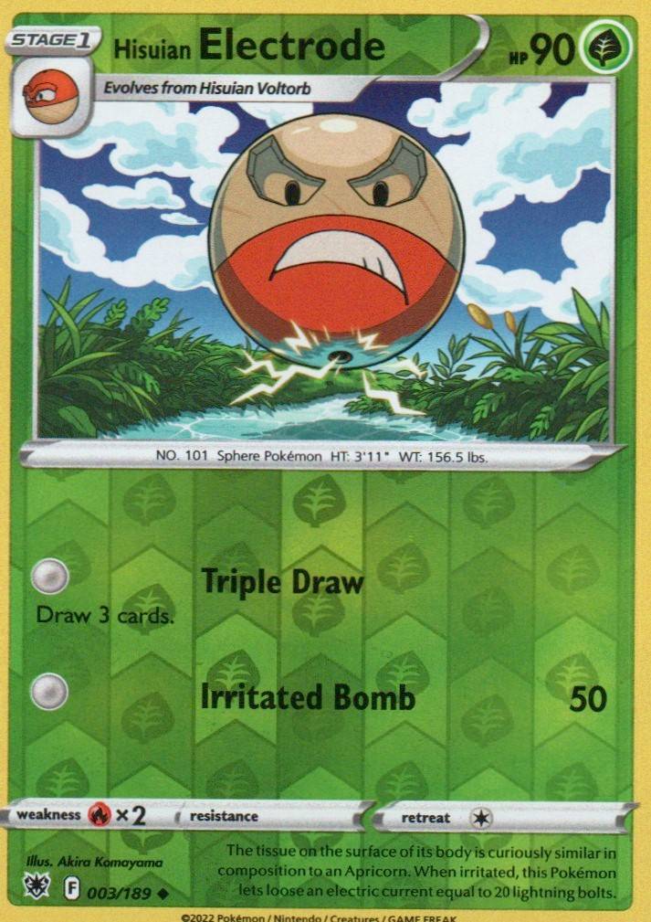 Hisuian Electrode Uncommon SWSH10: Astral Radiance 003/189 NM