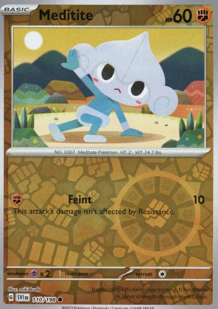 Meditite - Common SV01: Scarlet & Violet Base Set 110/198 NM