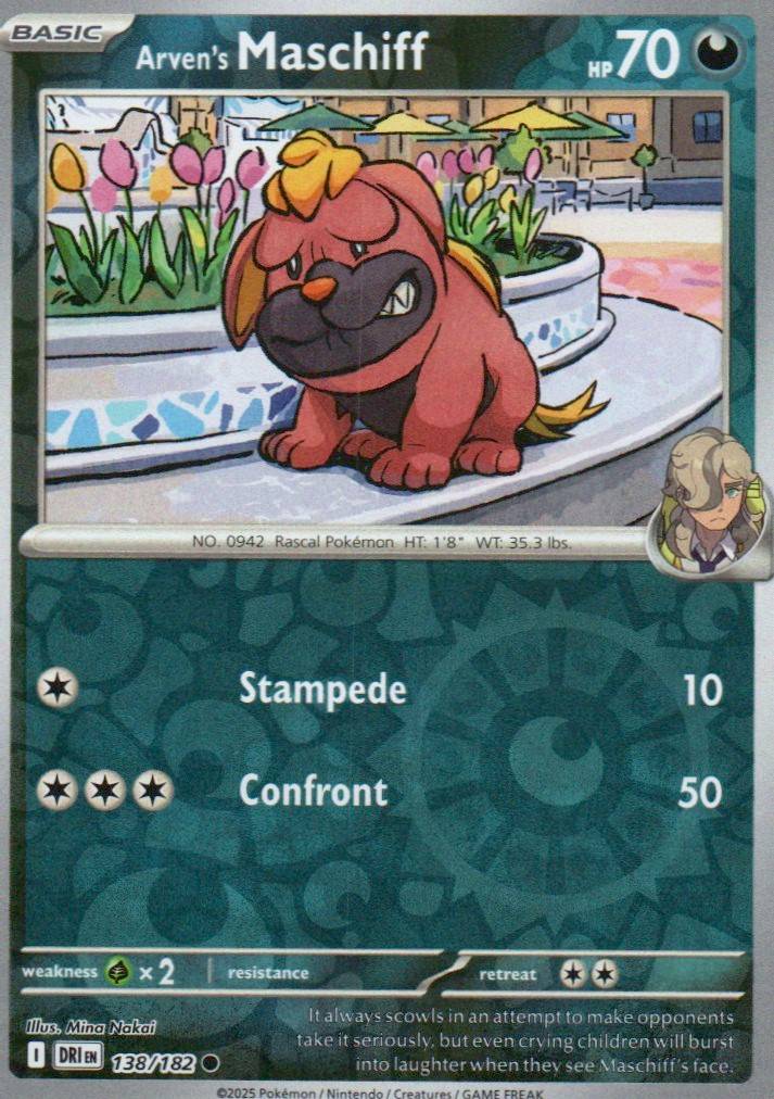 Arven's Maschiff Common SV10: Destined Rivals 138/182 NM