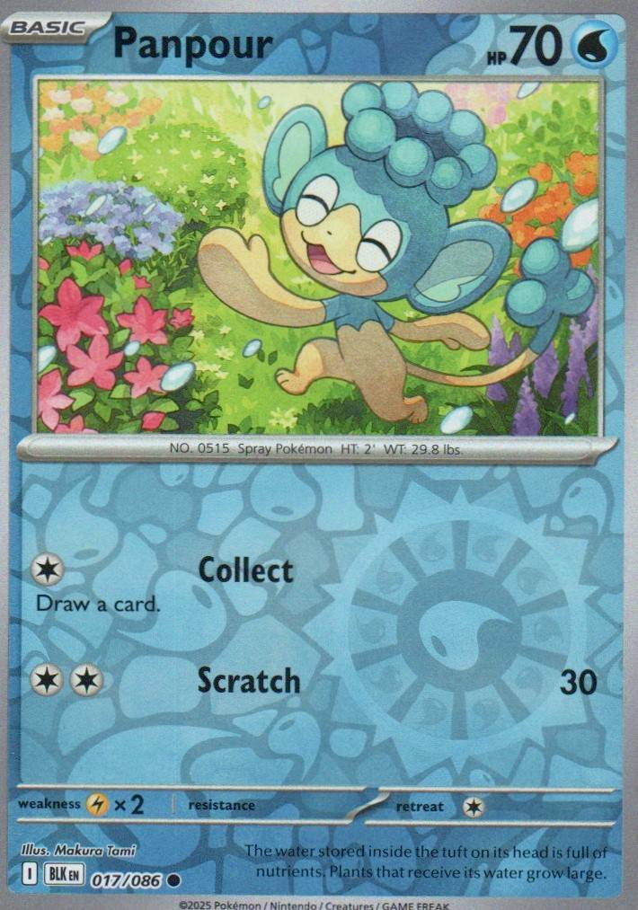 Panpour Common SV: Black Bolt 017/086 NM
