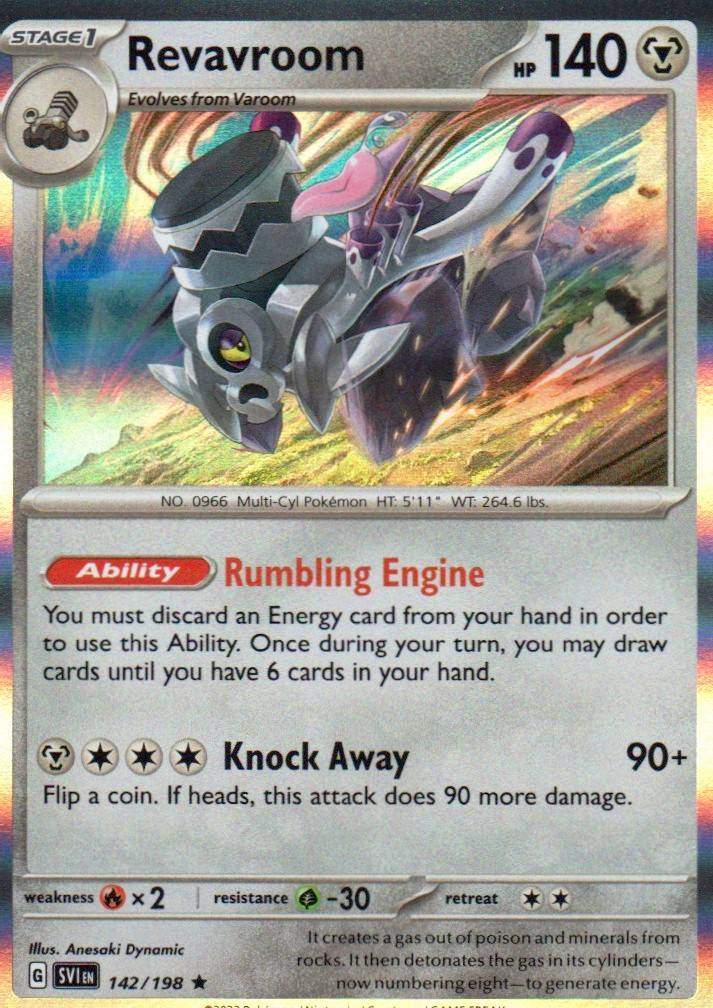 Revavroom Rare SV01: Scarlet & Violet Base Set 142/198 NM
