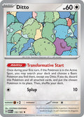Ditto Rare SV: Scarlet & Violet 151 132/165 NM (Back)