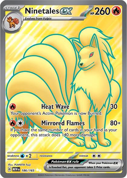 Ninetales ex Ultra Rare SV: Scarlet & Violet 151 186/165 NM (Back)