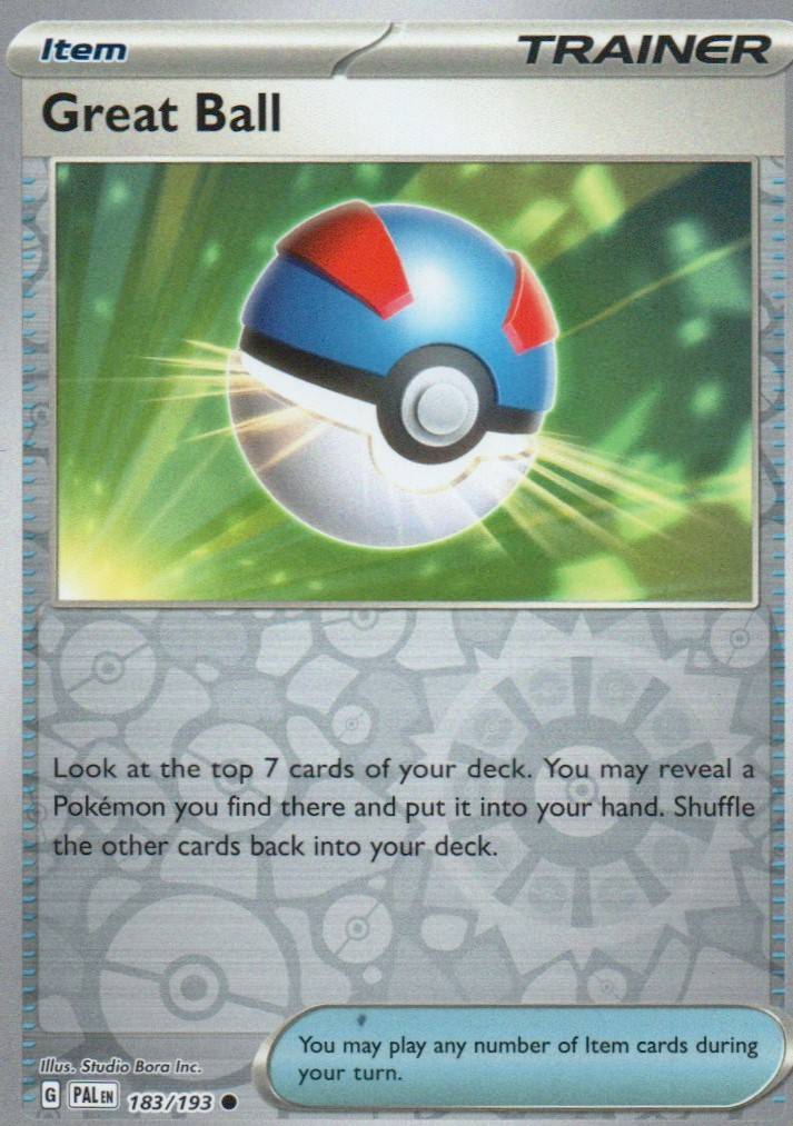 Great Ball Common SV02: Paldea Evolved 183/193 NM