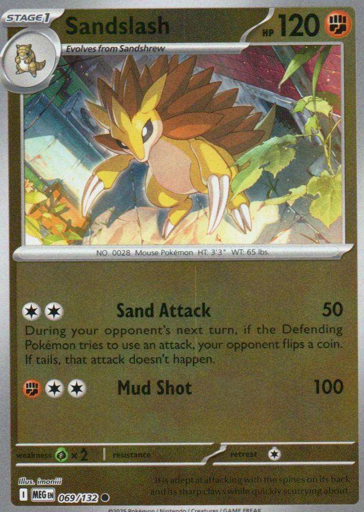 Sandslash Common ME01: Mega Evolution 069/132 NM