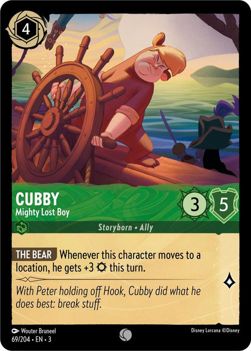 Cubby - Mighty Lost Boy Common Into the Inklands 69/204 NM (Back)