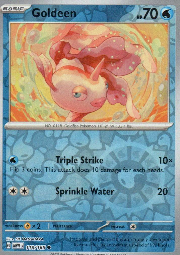 Goldeen Common SV: Scarlet & Violet 151 118/165 NM