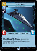 Avenger - Hunting Star Destroyer Legendary Spark of Rebellion 040/252 NM (Back)