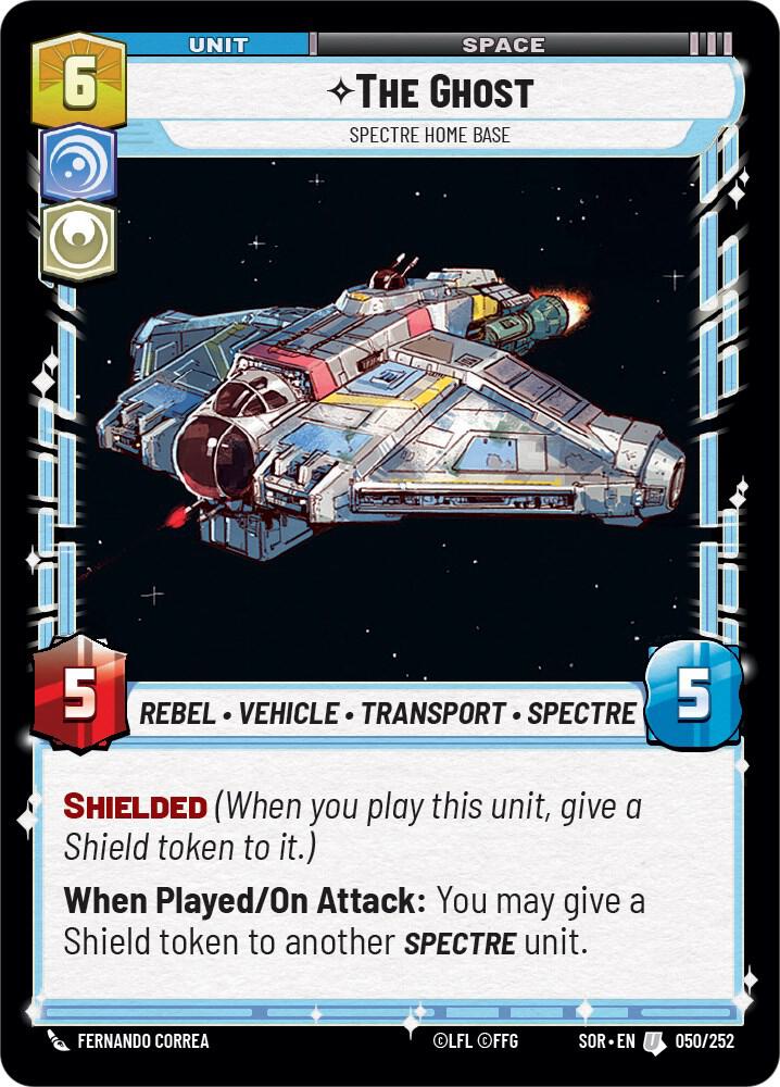 The Ghost - Spectre Home Base Uncommon Spark of Rebellion 050/252 NM (Back)