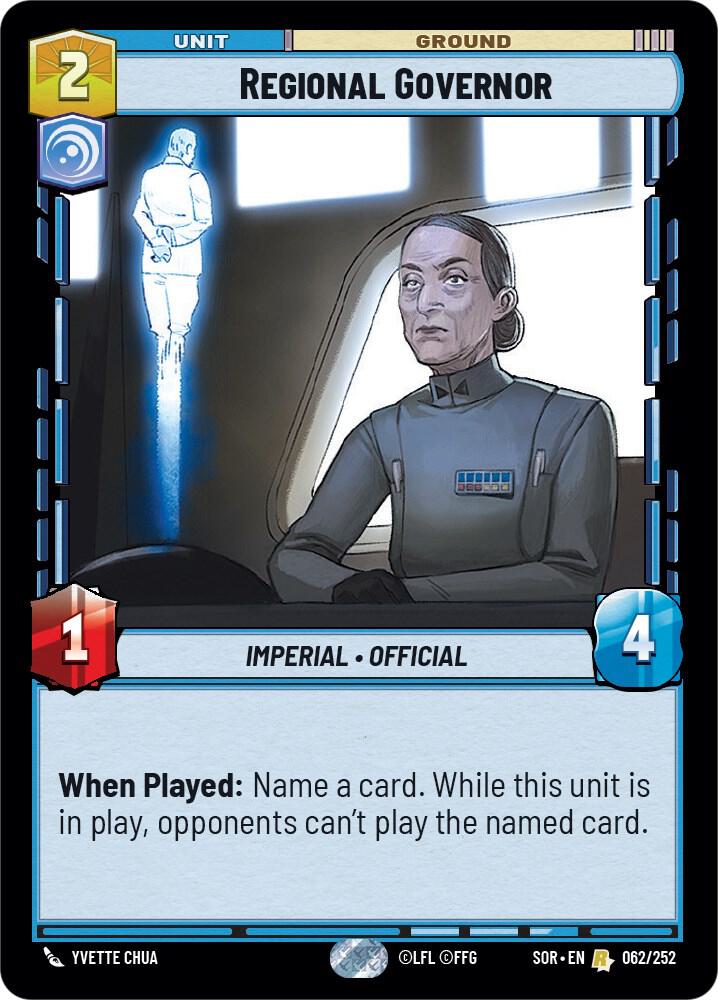 Regional Governor Rare Spark of Rebellion 062/252 NM (Back)