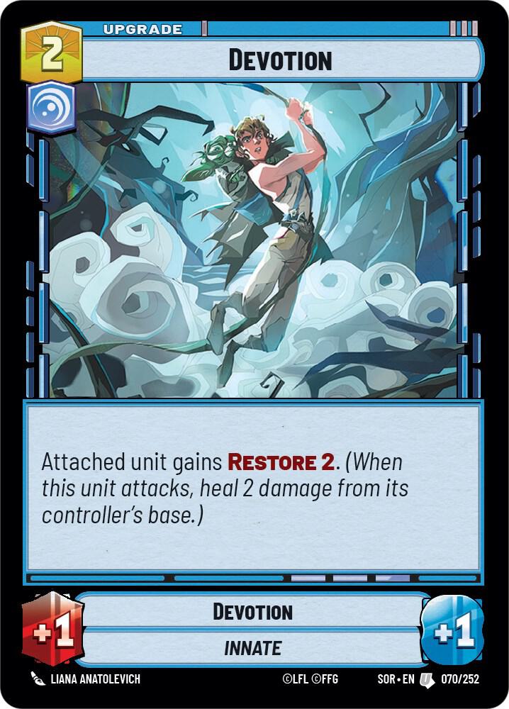 Devotion Uncommon Spark of Rebellion 070/252 NM (Back)