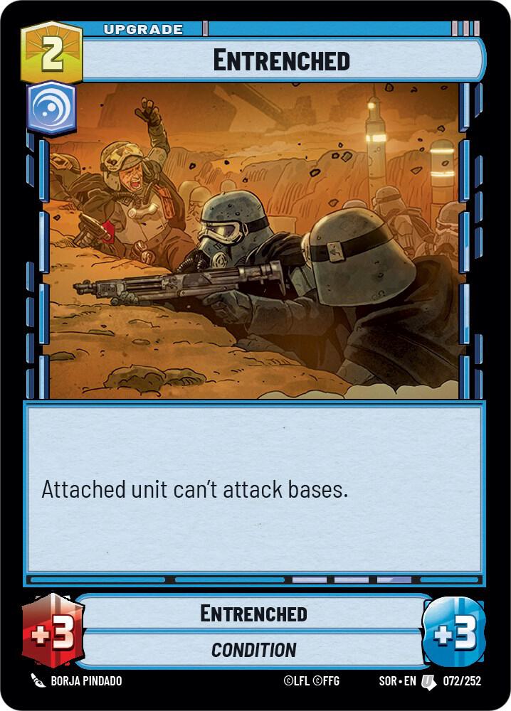 Entrenched Uncommon Spark of Rebellion 072/252 NM (Back)