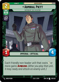 Admiral Piett - Captain of the Executor Uncommon Spark of Rebellion 079/252 NM (Back)