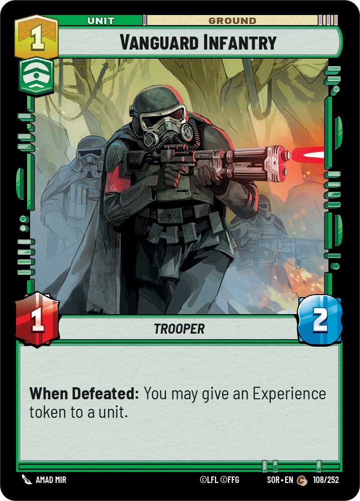 Vanguard Infantry Common Spark of Rebellion 108/252 NM (Back)